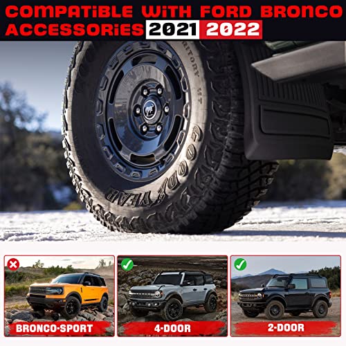 Guardabarros para accesorios Ford Bronco 2021 2022 (4 unidades)