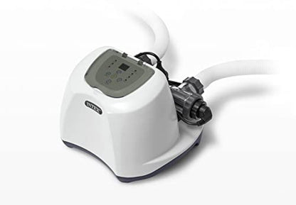 INTEX QS1200 Sistema de cloro de agua salada, para piscinas sobre el suelo, mantiene la claridad del agua, voltaje de 110 a 120, piscina de 15,000 galones