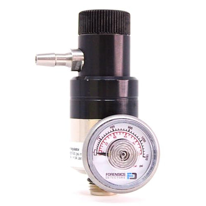 Adjustable Calibration Gas Regulator | Preset Flow 0.0-8.0 LPM | Compatible with GASCO, RAE, RKI, BW, Industrial Scientific, Forensics Detectors, CTI, MESA, AIRGAS | Nickel Plated Brass | C10 #NB-050-C10