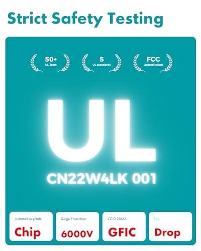 Shell Cargador EV nivel 2 y 1, 40A 110-240V certificado ETL, estación de carga portátil para el hogar y al aire libre, corriente ajustable con adaptador de cable de 24 pies y adaptador Nema 5-15P a