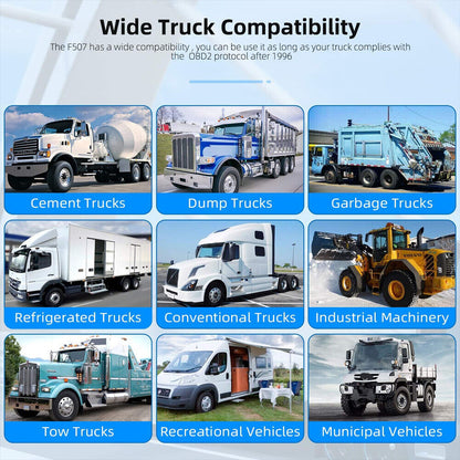 FCAR F506 Heavy Duty Truck OBD Scanner All Systems HD Diesel ABS SRS Diagnostic