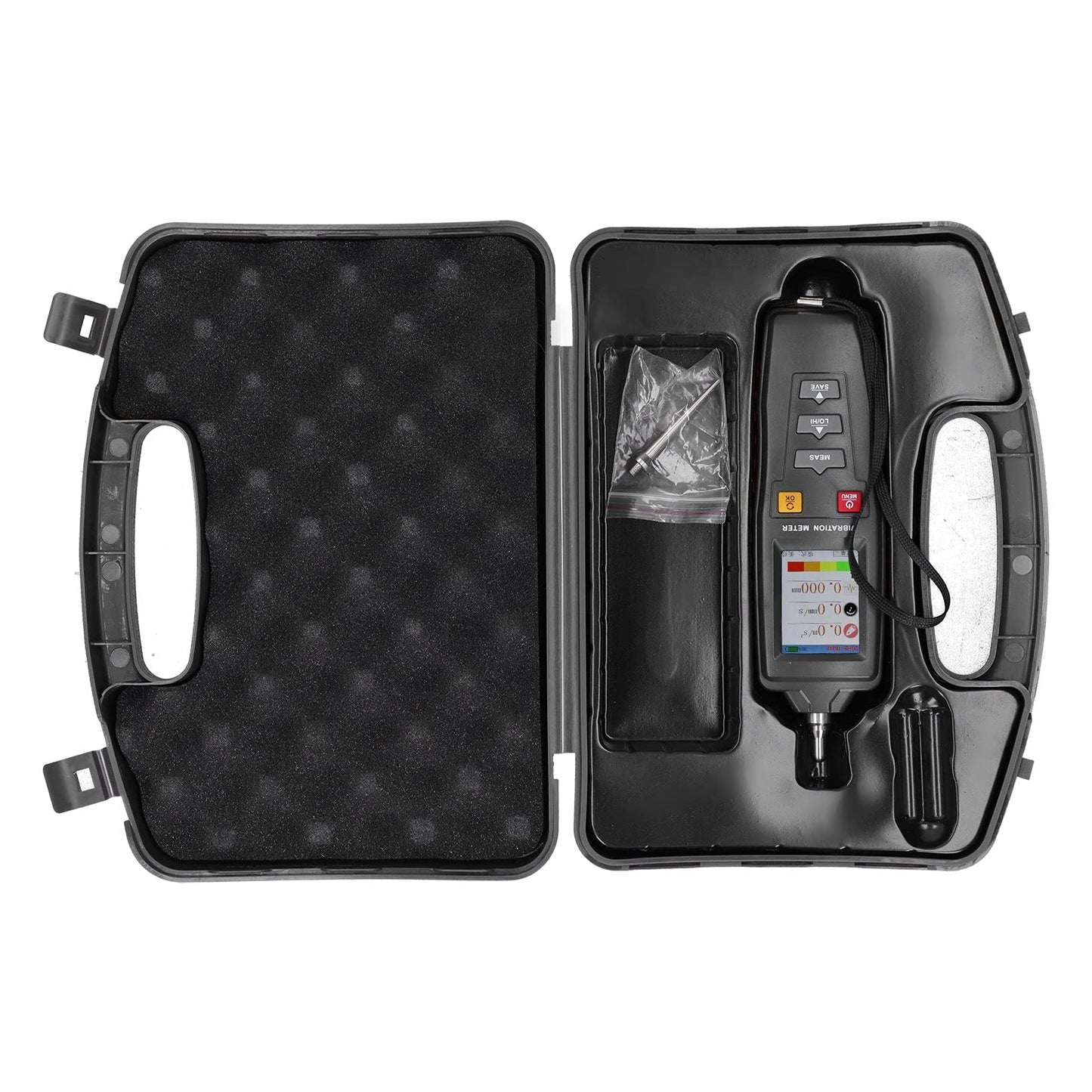 Eujgoov WT63B medidor de vibración portátil probador vibrómetro herramienta de prueba de vibración materiales de alta calidad medición de desplazamiento