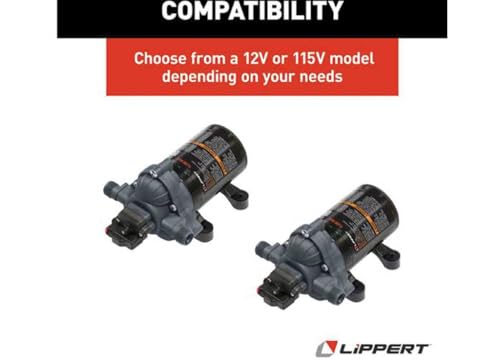 Lippert Components - Bomba de agua máxima de flujo 689054,115V, DS-11531-D