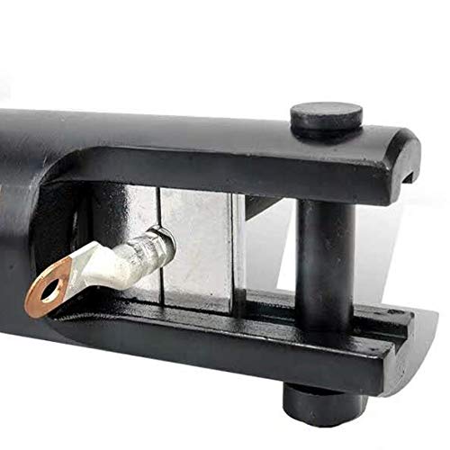 Juego de herramientas para cables hidráulicos industriales de 16 toneladas de 9 AWG a 600 MCM de cable de terminal eléctrico incluye 13 pares de juegos de troqueles