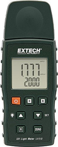 Extech UV510 Verde Medidor de luz - Fotómetro (58 mm, 25 mm, 141 mm, 160 g, AAA, Batería)
