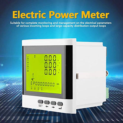 Amperímetro digital 3 fases de voltaje de corriente medidor de panel de alimentación multifunción programable medidor de potencia eléctrica AC LED amperímetro voltímetro