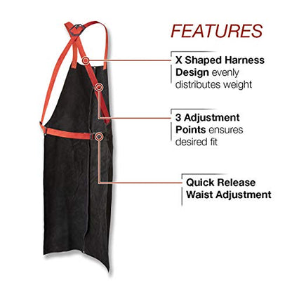 Lincoln Electric unisex-adult Leather Welding Apron