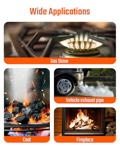 CT-300 Detector de monóxido de carbono portátil, detector de CO con alarma audible y visual, 0-5000PPM, alarma de CO, pantalla LCD retroiluminada, para el hogar, automóvil, campamento y viajes