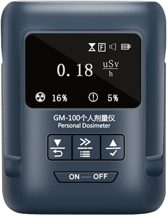 GENYS Mini dosímetro portátil/contador Geiger/detector de radiación nuclear Beta Gamma X Data Logger Registrador de datos en tiempo real Equipo de prueba de monitoreo de alta sensibilidad (Tamaño : Tipo 1)