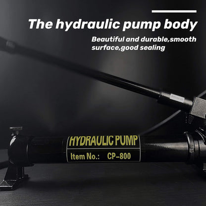 AMZCNC Bomba de Mano hidráulica de 10000 PSI 2 velocidades Power Pack Bomba de elevación hidráulica
