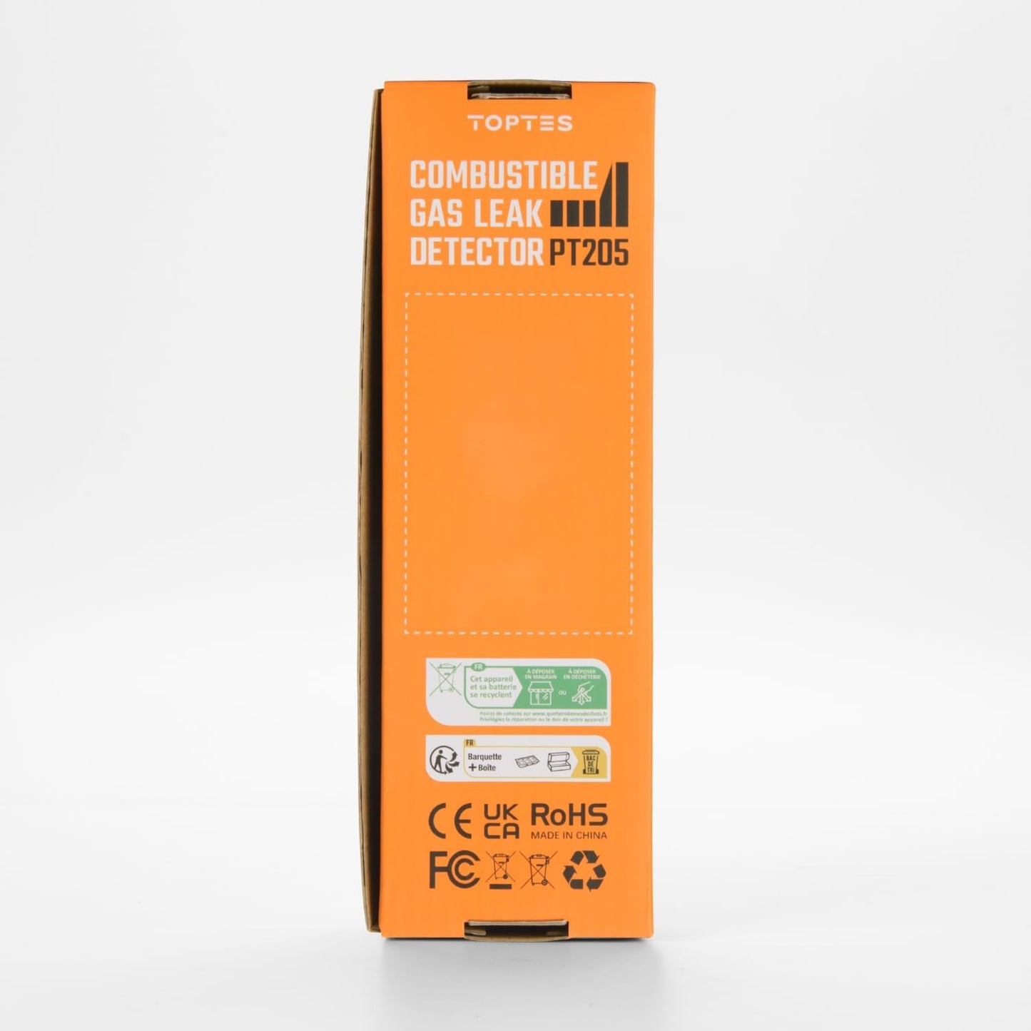 PT199 Detector de fugas de gas natural con alarma audible y visual, sniffer de gas portátil para localizar fuentes combustibles como metano, propano para el hogar (incluye batería x2), naranja