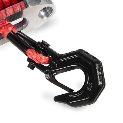 Warrior Winches Samurai 8,000 lbs 12v cabrestante eléctrico con cable de acero: perfecto para Jeep Wranglers, camiones, ATV y aventuras todoterreno. Controles inalámbricos
