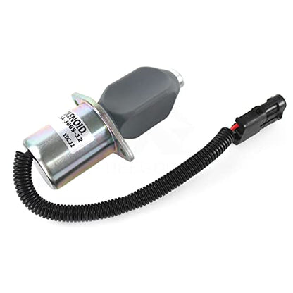 DEEGOOLY SA-3665-12 1753ES-12A6UC3B1S1 - Solenoide de parada de combustible de 12 V para arrancador Cummins Yanmar Kubota Synchro, 3 meses de garantía