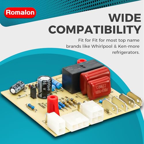 Romalon Fit - Placa de control de descongelación adaptable W10366605 - Pieza de repuesto para referenciador Whirl-pool sustituye a 2213456 2213457 2213475 W10135899