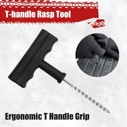 Handfly - Kit de reparación de neumáticos de alta resistencia, kit de 39 tapones de neumáticos para coche, motocicleta, camión, tractor, remolque, RV, ATV, ARB, SUV