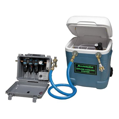 Allegro Industries 9820-HP Sistema de refrigeración para aerolíneas, estándar Enfriador Igloo MAXCOLD (6624 litros) grado de la FDA, estándar sanitario 3-A, tubería del PVC para la bobina de enfriamiento de la temperatura