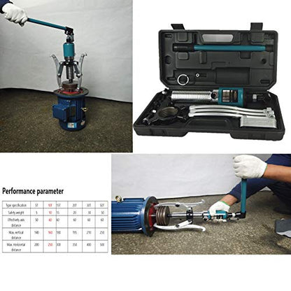 Extractor de engranajes hidráulico Nmaza de 15 toneladas ajustable, 2 o 3 mandíbulas alcance de 12 pulgadas, separador de tracción de brida de rodamiento de rueda 3 en 1, bomba de aceite, máquina de dibujo, M/caja
