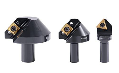 Accusize Industrial Tools, Avellanadores de carburo indexables de 82 grados de 1/4'', 1/2'' y 1-1/4", 0046-0982
