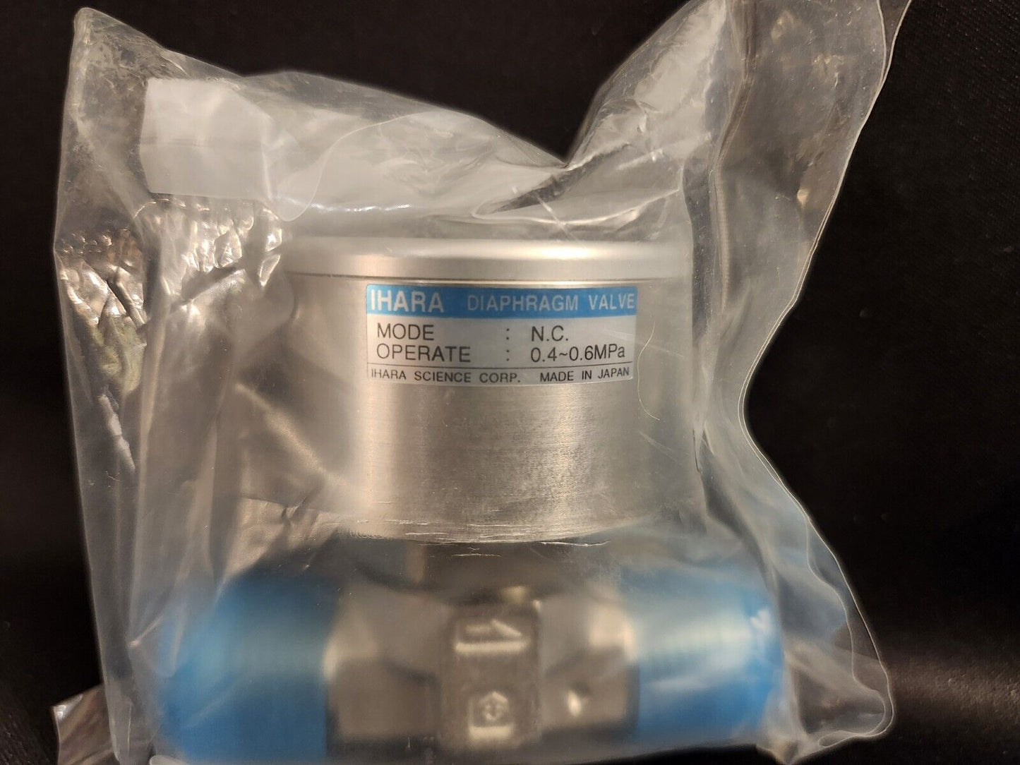 Válvula de diafragma DVF-8VM-NC de Ihara Science Corp. Válvula neumática