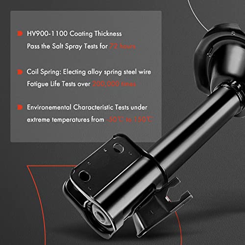 A-Premium Amortiguador magnético delantero izquierdo y derecho compatible con Land Rover Range Rover Evoque 2012-2018 2.0L con sensor de 2 piezas