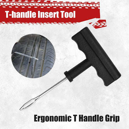 Handfly - Kit de reparación de neumáticos de alta resistencia, kit de 39 tapones de neumáticos para coche, motocicleta, camión, tractor, remolque, RV, ATV, ARB, SUV