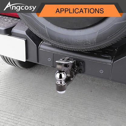 Gancho de perno de 10 toneladas para enganches de remolque, gancho receptor, bola de enganche de 2 pulgadas con kit de montaje, 7000 libras