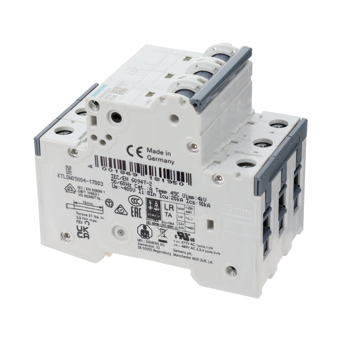 Siemens 5SY43167 5SY4 Riel DIN - 16A