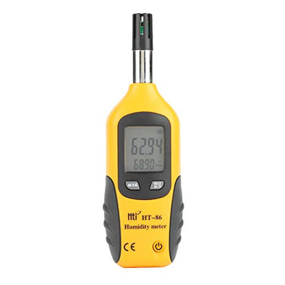 HT-86 Temperatura Digital y Humedad del Medidor Higrómetro Termómetro de Temperatura Húmeda de Temperatura y Medidor de Temperatura del Punto de Rocío, Punto de Rocío -50~60℃, Bulbo Húmedo -20~60℃
