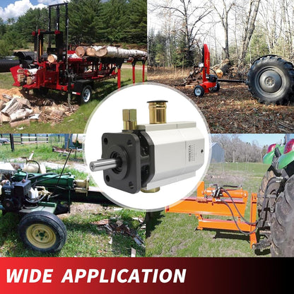 Bomba hidráulica de troncos de 11 GPM Bomba de engranajes de 2 etapas, bomba de engranajes HI/LO, bomba divisora de madera de 3000 PSI, 3600 RPM, bombas divisoras de troncos de aluminio de 1/8