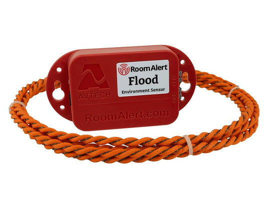 Room Alert Sensor de inundación con cable de inundación de 8 pies. Recibe notificaciones inmediatas de fugas de agua ‎RMA-F008-SEN