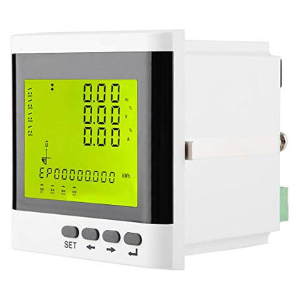 Amperímetro digital 3 fases de voltaje de corriente medidor de panel de alimentación multifunción programable medidor de potencia eléctrica AC LED amperímetro voltímetro
