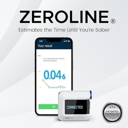 Alcoholímetro BACtrack C8 | Precisión de grado profesional | Conectividad inalámbrica opcional para Apple iPhone, Google y dispositivos Android Smartphone Samsung | Apple HealthKit Integration, color blanco