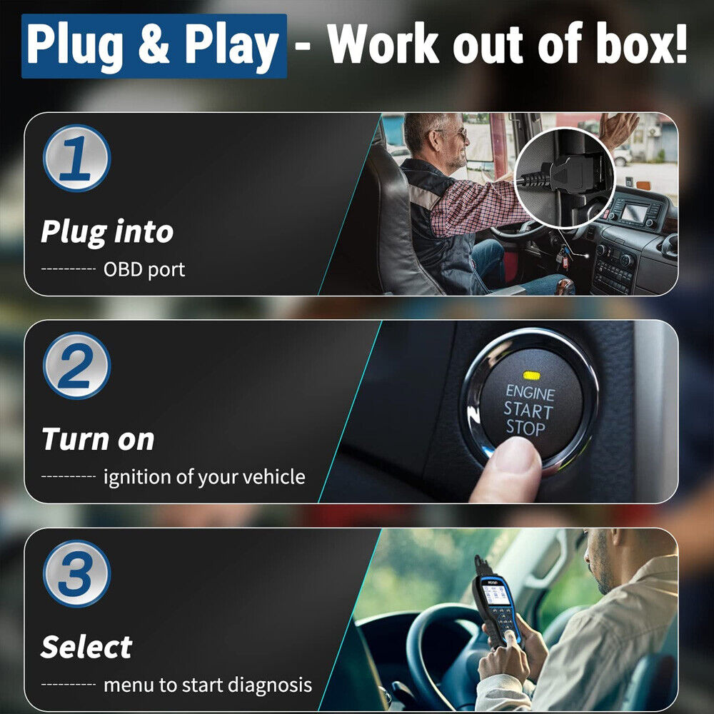 FCAR F506 Heavy Duty Truck OBD Scanner All Systems HD Diesel ABS SRS Diagnostic