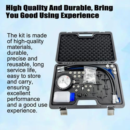 Kit de probador de presión de bomba diesel de carril común de 2000 bar y espacios en blanco de tubería de inyector # WT04A3100D