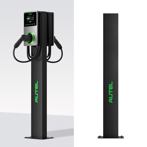 Autel Ev - Pedestal de conector de cargador, estaciones de carga eléctrica independientes para automóvil, resistencia a la corrosión, acero inoxidable 430, se adapta a todos los cargadores Autel Nivel