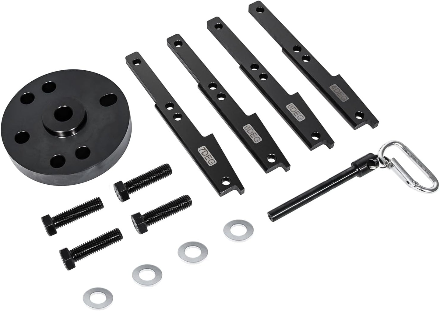 E-cowlboy 3163021 Kit de herramientas de sincronización de leva para todos los motores Cummins ISX QSX 2007-2017 con extractor de engranajes de leva, pasador de manivela y estuche de transporte,