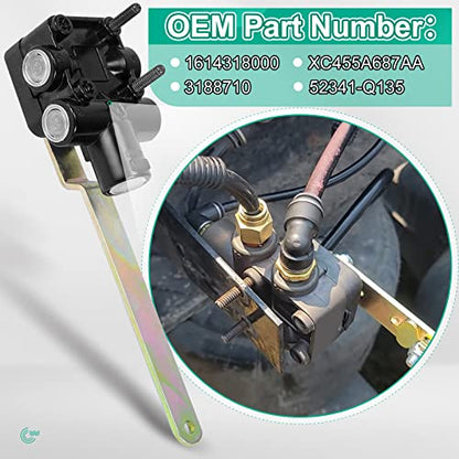 Válvula de control de nivelación de altura de aire compatible con Ford Freightliner Volvo Kenworth 1614318000 XC455A687AA 3188710 52341-Q135 (2 unidades)