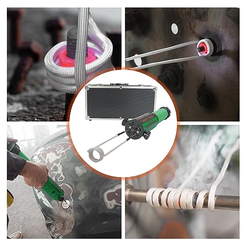 Solary - Herramienta de calentador de inducción magnético de mano de 1200 W y 110 V con 12 bocinas para extracción de tornillos oxidados (verde)