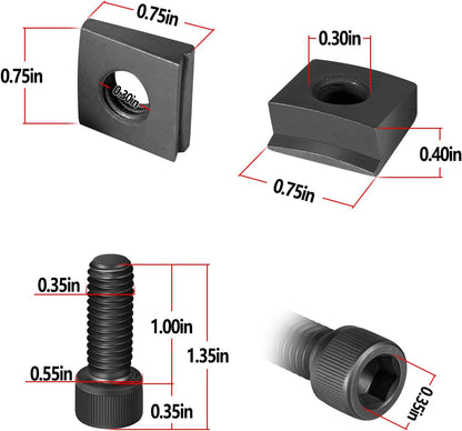 Bonbo - 2 pies de repuesto grandes PT-6400-9A y 2 pies de repuesto pequeños PT-6410-4A para kit de herramientas de extracción de revestimiento de cilindro universal ZTSE2536 PT-6400-C 3376015