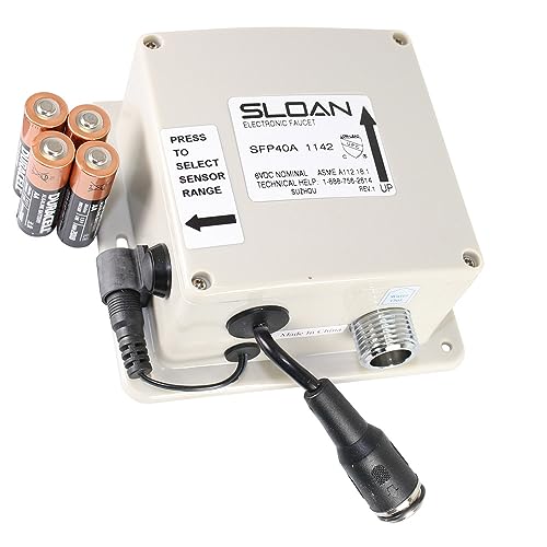 Sloan SFP-40-A SF Series 6 VDC Módulo de control (conector de 6 pines) - Para uso con grifos electrónicos Sloan Serie SF, conecta agua y fuente de alimentación, piezas de repuesto originales OEM,