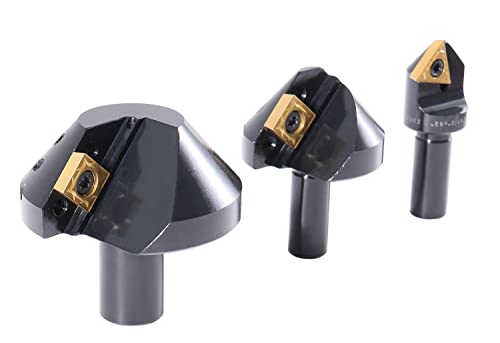 Accusize Industrial Tools, Avellanadores de carburo indexables de 82 grados de 1/4'', 1/2'' y 1-1/4", 0046-0982