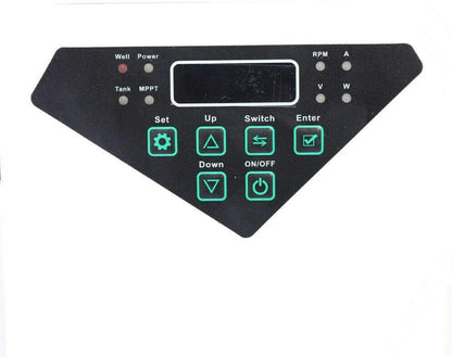 Bomba sumergible solar de pozo profundo de 3 pulgadas, 24 V, 270 W, bomba de agua solar sumergible de acero inoxidable para riego agrícola + kit de controlador MPPT 3FLS1.8/100-D24/270 (24 V 270 W)