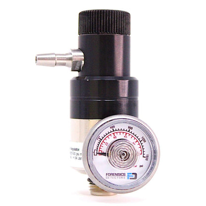 Adjustable Calibration Gas Regulator | Preset Flow 0.0-8.0 LPM | Compatible with GASCO, RAE, RKI, BW, Industrial Scientific, Forensics Detectors, CTI, MESA, AIRGAS | Nickel Plated Brass | C10 #NB-050-C10