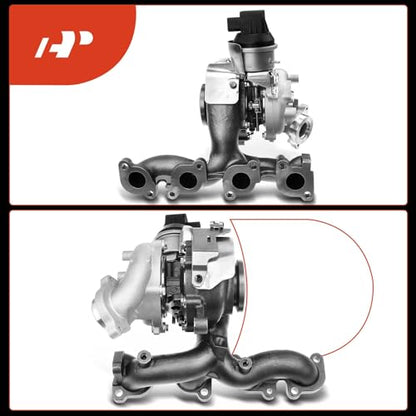 A-Premium - Kit completo turbocompresor turbocompresor, con junta, compatible con Audi A3 2010-2013 y Volkswagen Jetta 2009-2014, Beetle 2013-2014, Golf 2010-2014, 2.0L Diesel, reemplazo#