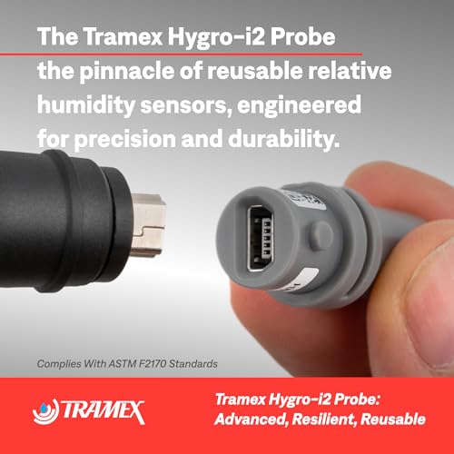 Tramex Hygro-i2 Sonda de humedad relativa HIPP1 (paquete de 1) | Sensor de hormigón RH reutilizable in situ para probar ASTM F2170 | Uso con nuestro sistema de prueba de humedad de hormigón