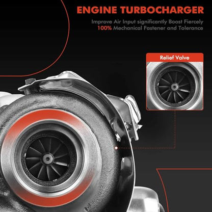 A-Premium - Kit completo turbocompresor turbocompresor, con junta, compatible con Audi A3 2010-2013 y Volkswagen Jetta 2009-2014, Beetle 2013-2014, Golf 2010-2014, 2.0L Diesel, reemplazo#