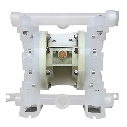Bomba de diafragma de 3t/h de flujo de 0.23 pulgadas NPT de doble diafragma de 101 PSI de plásticos de ingeniería, bomba de transferencia neumática industrial, resistente a la corrosión QBY4-1599