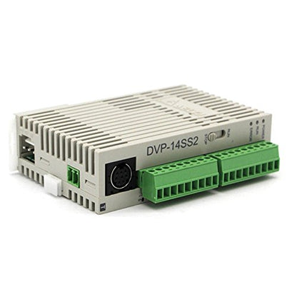 Delta Controlador programable DVP14SS211R (unidad de CPU, 24VDC, 8 entradas, 6 salidas de relé)