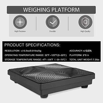 Wale&Morn RCS-200 libras báscula de refrigerante digital de alta precisión A/C Báscula de carga de refrigerante digital con estuche