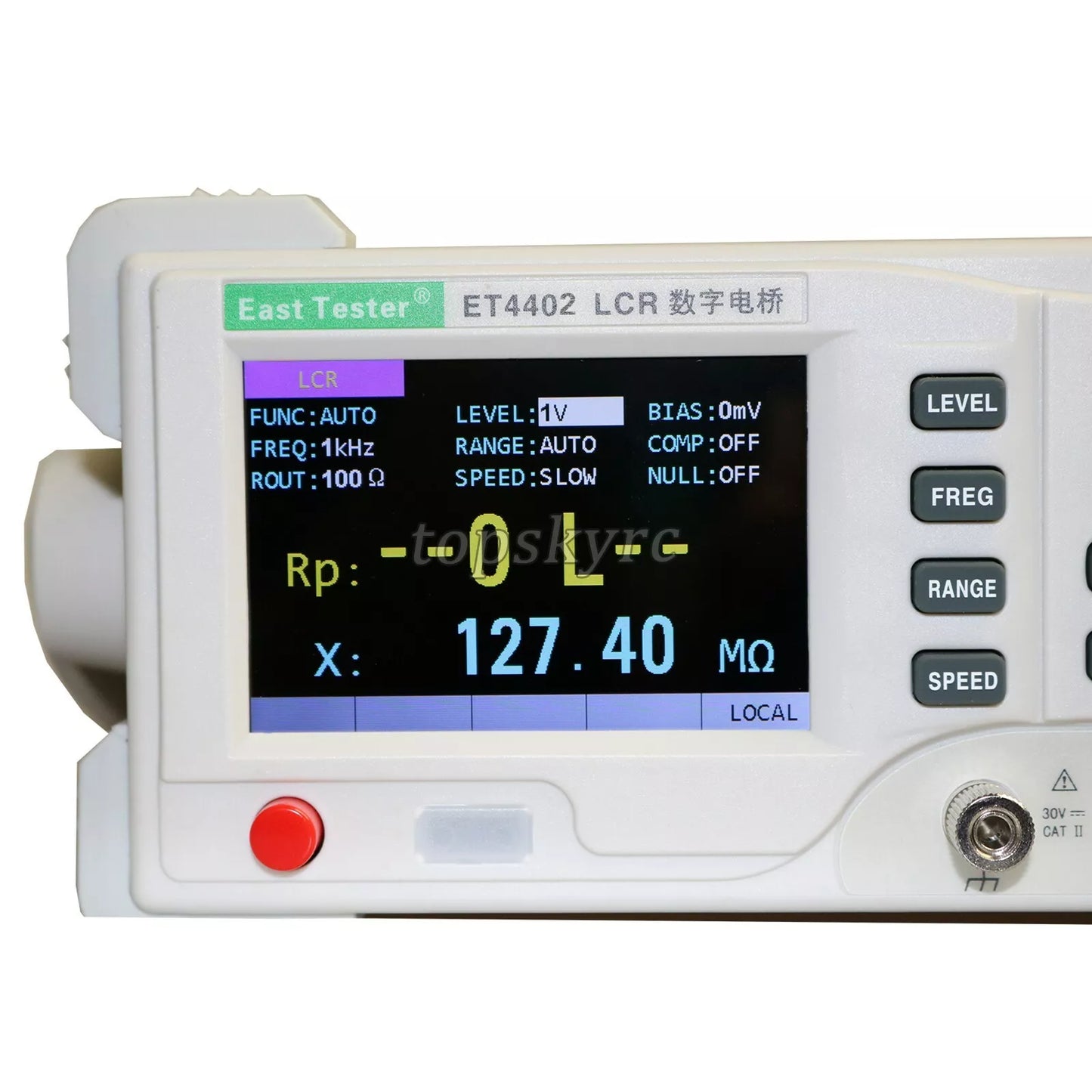 Medidor LCR de escritorio ET4402, probador LCR, medidor de capacitancia de inductancia, 20KHz tps